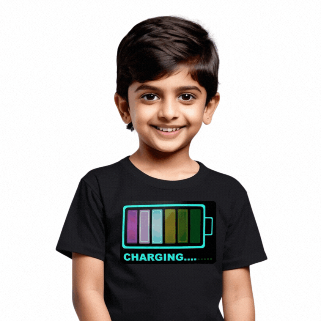 Charging Black LED Tshirt & Panel For Kids – GR-PRO59