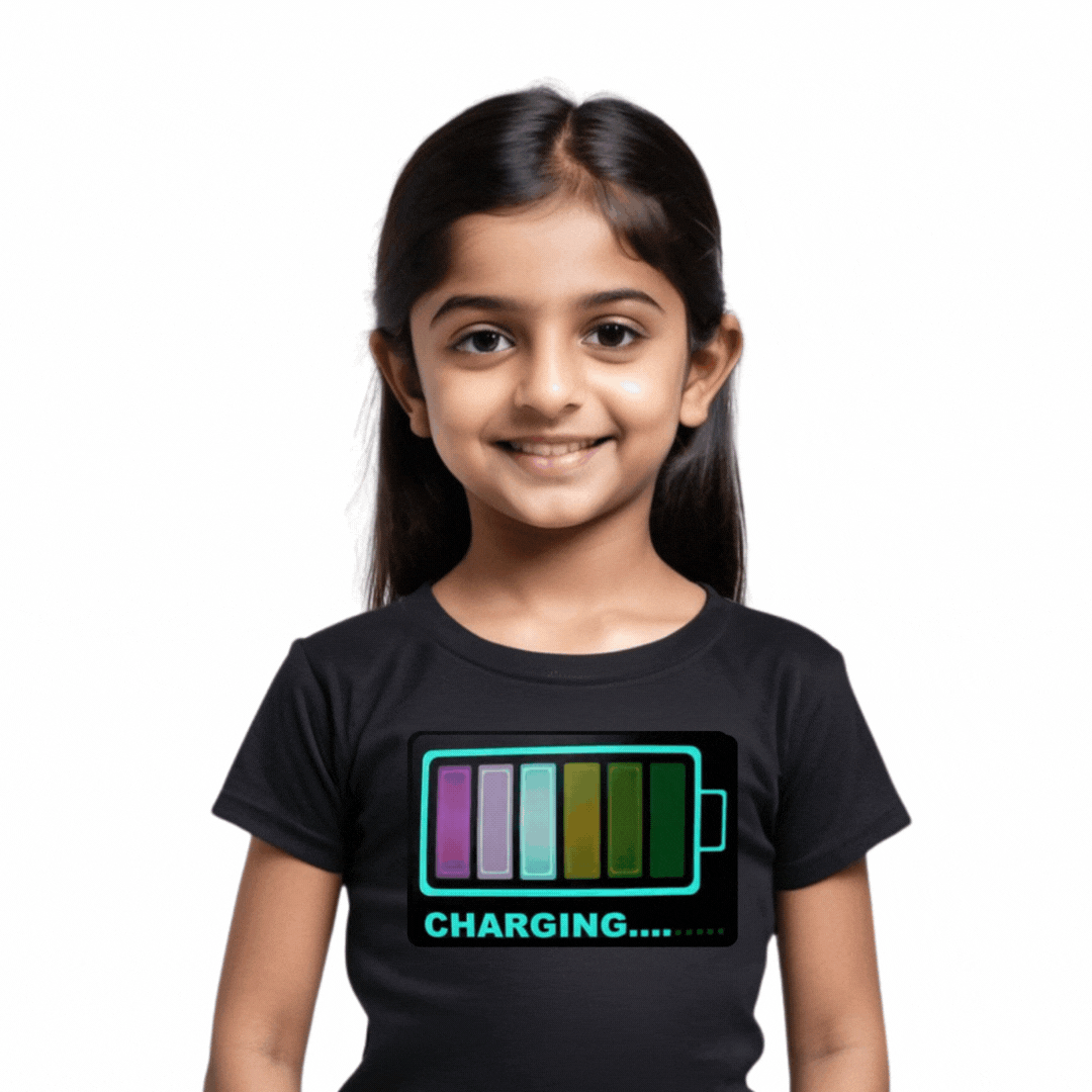 Charging Black LED Tshirt & Panel For Kids – GR-PRO59
