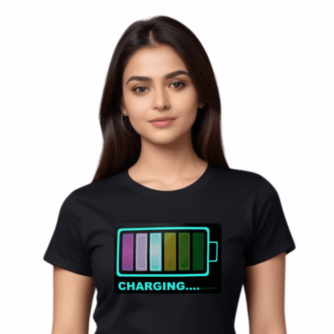 Charging Black LED Tshirt & Panel For Men and Women – GR-PRO59