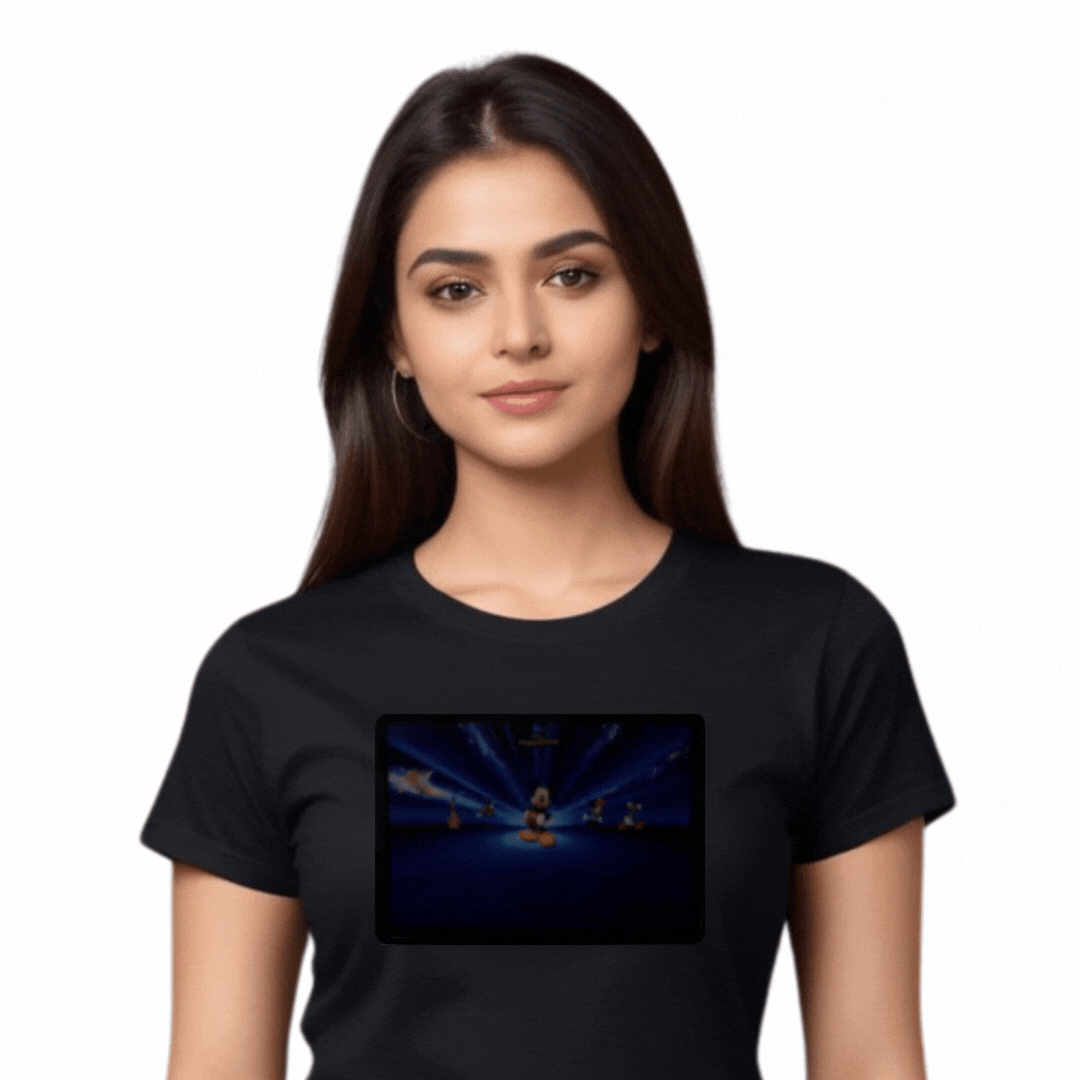 Disney Black LED Tshirt & Panel For Men and Women – GR-PRO54