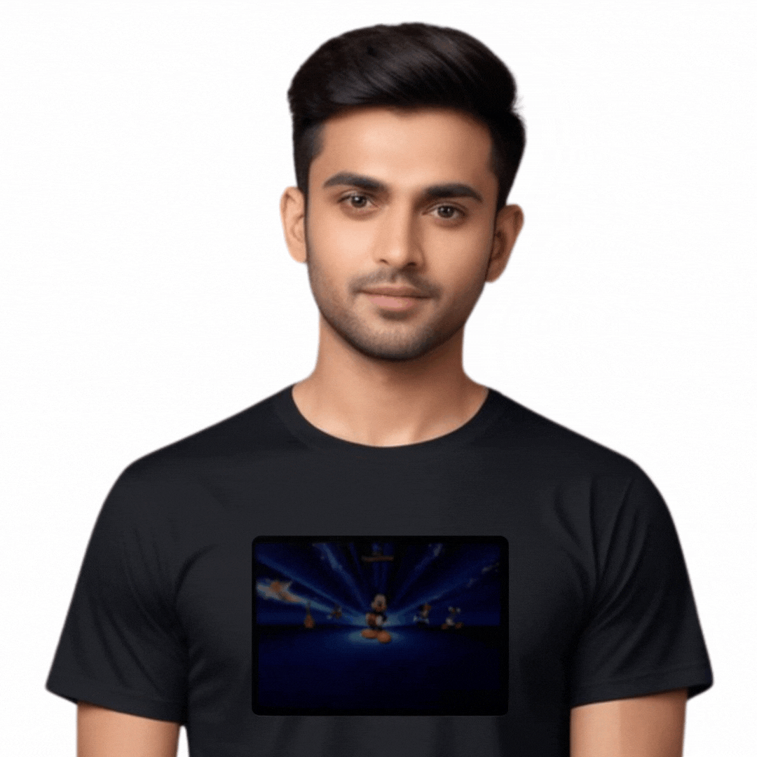 Disney Black LED Tshirt & Panel For Men and Women – GR-PRO54