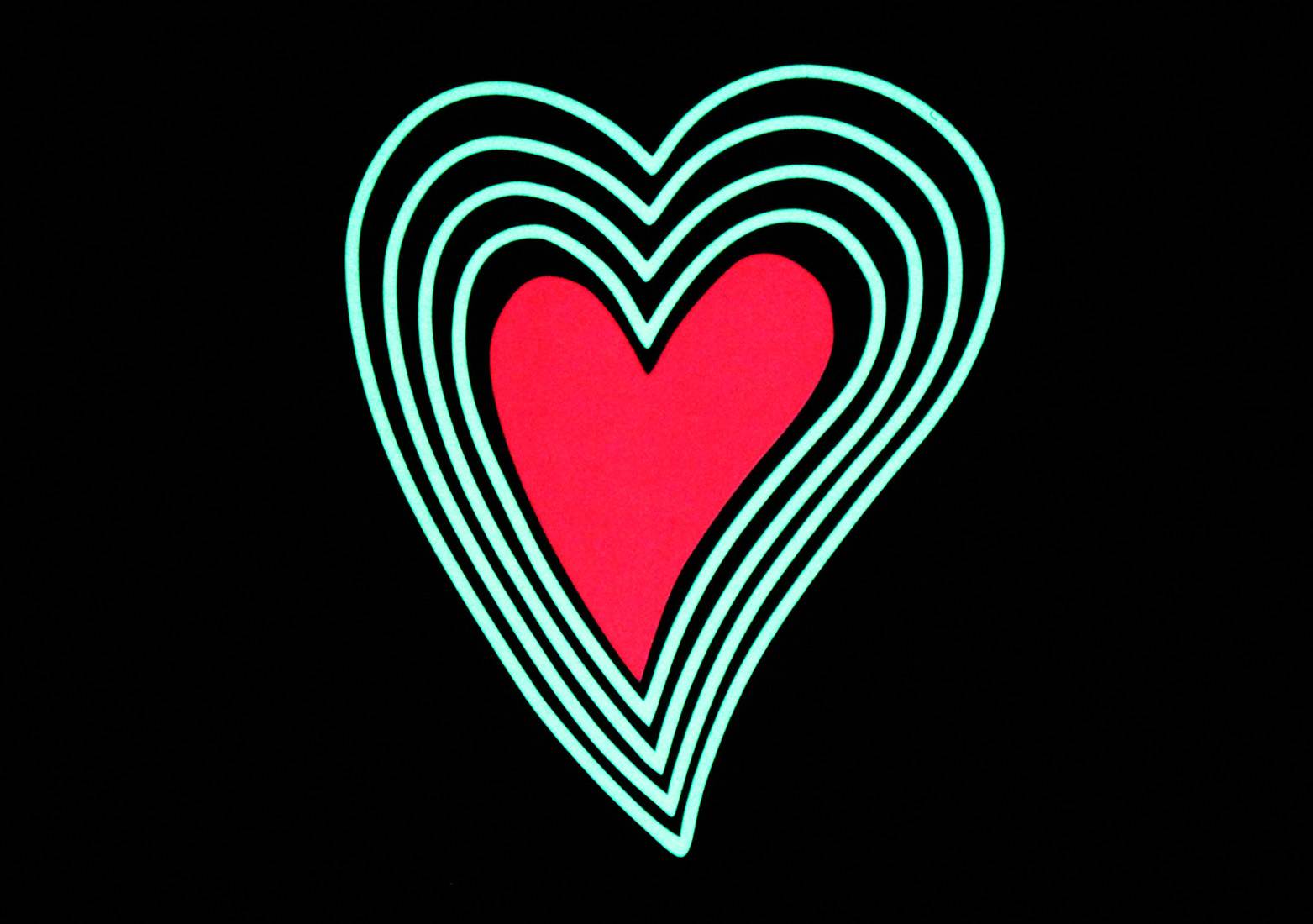 Heart Cut Out Black LED Tshirt & Panel For Men and Women – GR-PRO53