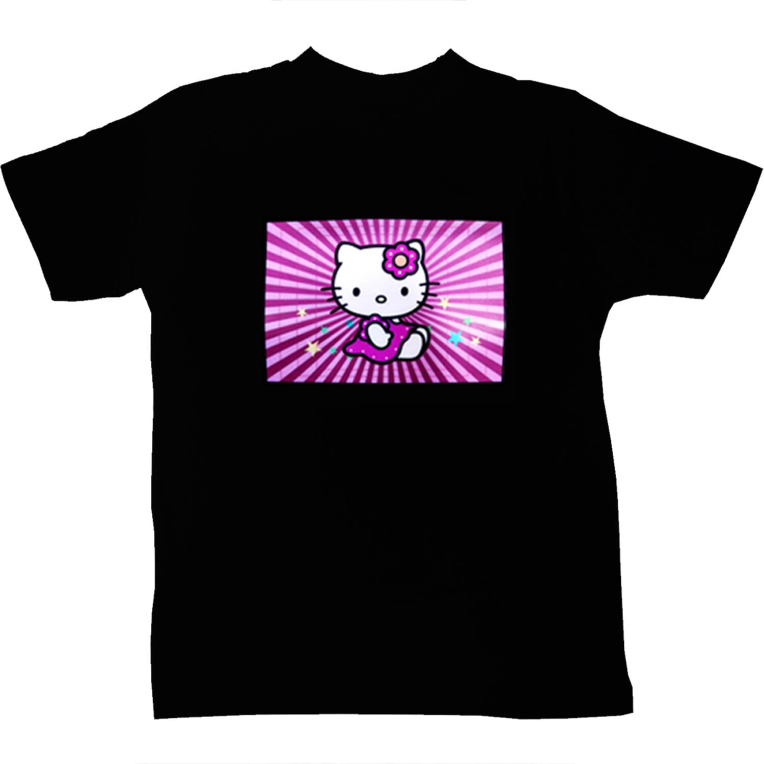 Kitty Black LED Tshirt & Panel For Men and Women – GR-PRO58