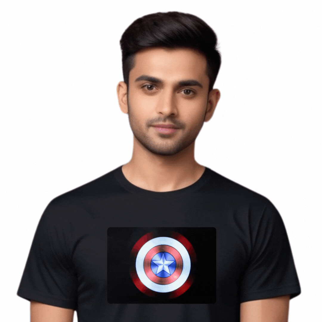 Shield Black LED Tshirt & Panel For Men and Women – GR-PRO52