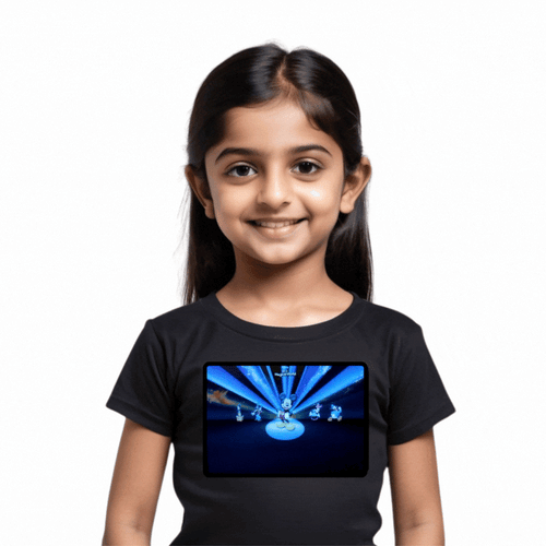 Disney LED Black Cotton T-Shirt