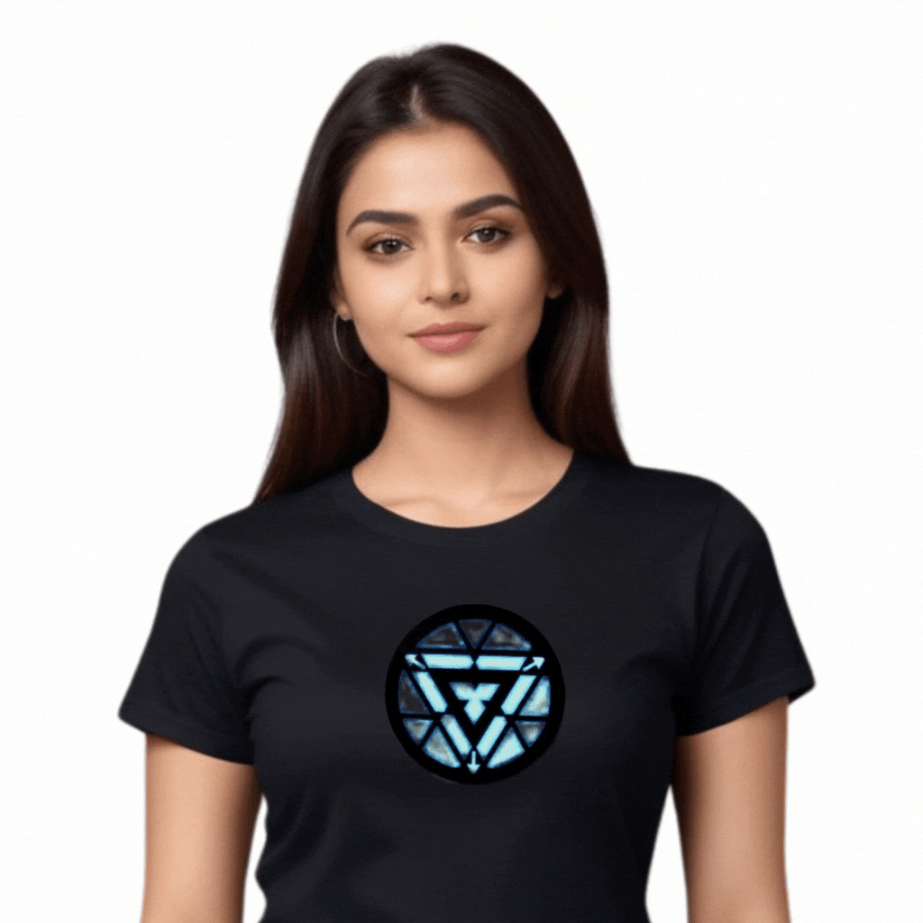 ARC Cut Out Black LED Tshirt & Panel For Men and Women – GR-PRO36