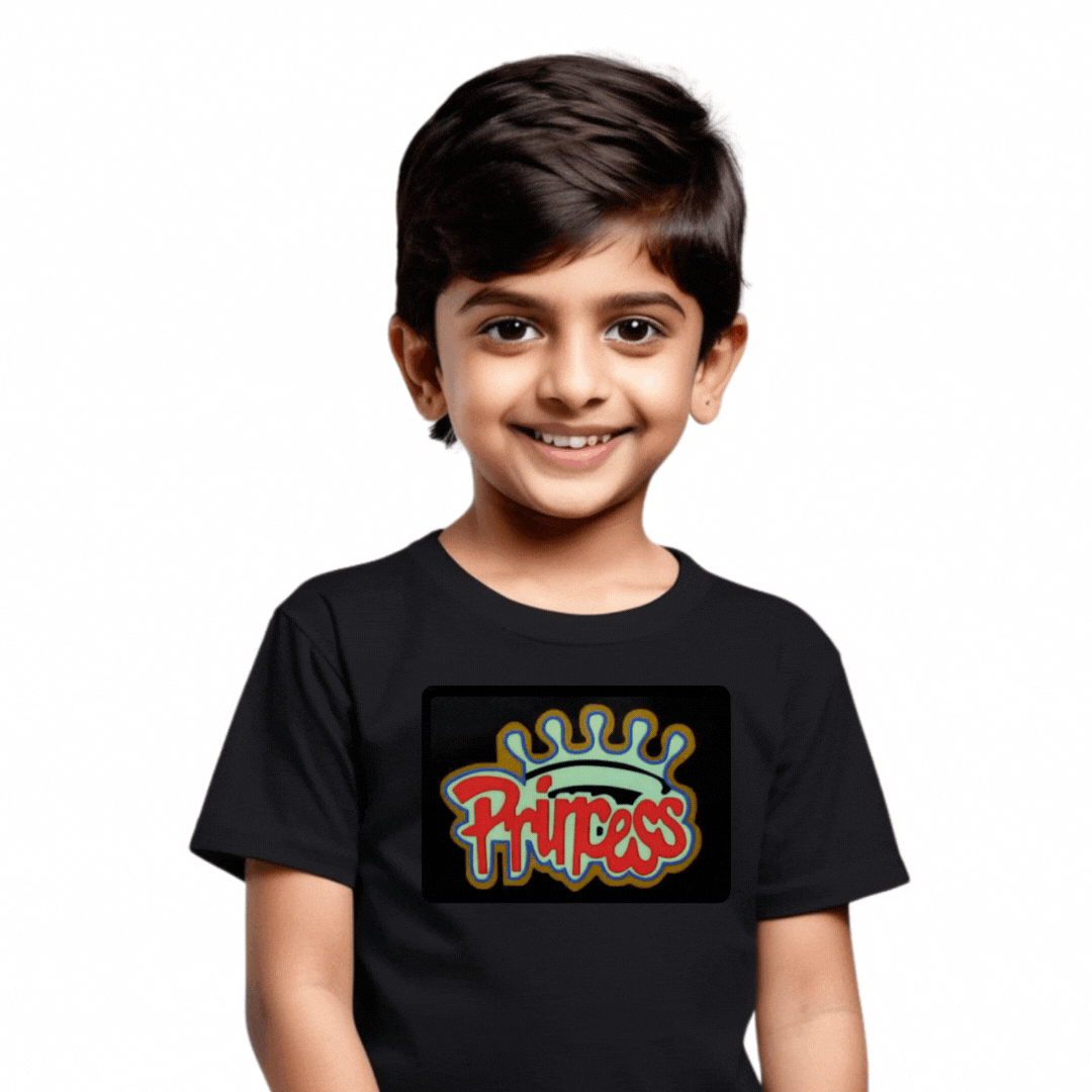 Princess Black LED Tshirt & Panel For Kids – GR-PRO50