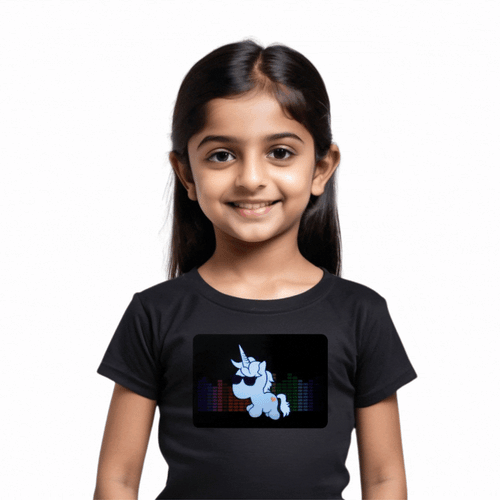 Unicorn Black LED Tshirt & Panel For Kids – GR-PRO64