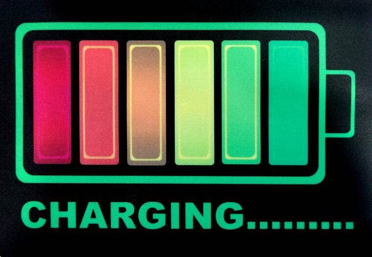 Charging Black LED Tshirt