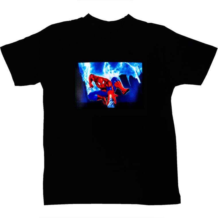 Go Spidy Black LED Tshirt