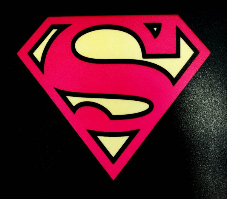 Super Steel Man Black LED Tshirt